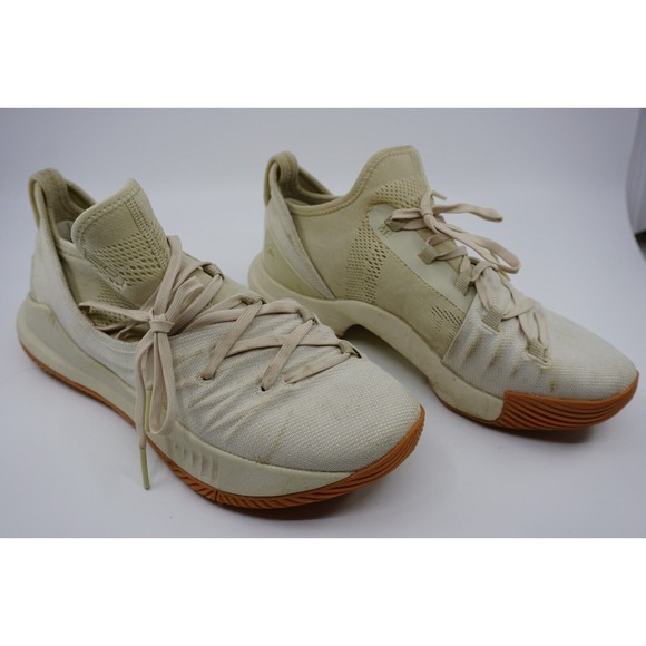 Under Armour Unisex Kids Tan Curry 5 3020741-102 Lace Up Basketball Size 6.5Y - Picture 2 of 5